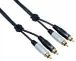 Bespeco Кaбeл Bespeco - EA2R300, 2x RCA/2x RCA, 3 m, черен (EA2R300)