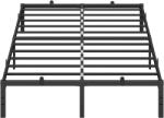 VASAGLE Ágykeret 140 × 190 cm, matt fekete (RMB133B01)