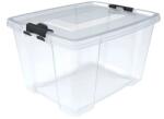 Welora Tárolódoboz, Welora, tetővel, műanyag, űrtartalom 30L, átlátszó (JM1204573)