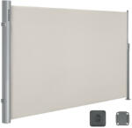 SONGMICS Prémium Oldalsó Napellenző 2x3, 5m Bézs Alumínium (GSA205E)