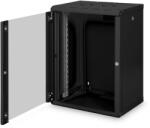 ASSMANN Fali Rack Szekrény - 16U - 600x450mm - Fekete (DN-19 16-U-SW)