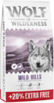 Wolf of Wilderness 14, 4kg Wolf of Wilderness Wild Hills kacsa - gabonamentes száraz kutyatáp 12 + 2, 4 kg ingyen akcióban