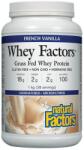 Natural Factors Whey Factors Grass Fed Whey Protein, vanilie franceză, 1 kg, Natural Factors