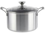Grunberg Cratita Inox cu Capac Sticla, 26 cm, 5.40 l, Invelis Antiaderent, Compatibila Inductie, Grunberg (GR9926)