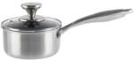 Grunberg Cratita Inox cu Capac Sticla, 14 cm, 0.95 l, Invelis Antiaderent, Compatibila Inductie, Grunberg (GR9714)