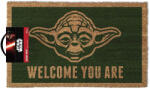 Paladone Star Wars Yoda Welcome You Are lábtörlő (60 x 40 cm) (Ajándék)