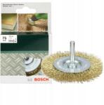 Bosch Accessories Tárcsakefék fúrógépekhez - Krimpelt huzal, sárgaréz bevonatú, 75mm D=75mm, Szélesség=8mm Szár átmérő 6 mm 2609256529 1 db (2609256529) (2609256529)