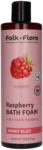Folk & Flora Folk Flora Raspberry habfürdő vadrózsa és málna kivonattal - 400 ml