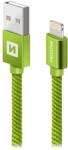 SWISSTEN 71523207 USB-A apa - Lightning apa Adat- és töltőkábel 1.2m - Zöld (71523207) (71523207)