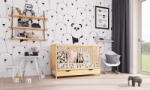 Lettino Pătuț pentru copii Dominik 120 × 60 cm - natural
