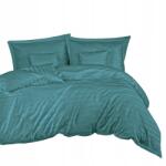 Darymex Bambusz ágyneműhuzat 180x200 türkiz csíkos szatén 2 párnahuzat 70x80 (POSATBAMBAW/180X200/ZL/STRISEATURQ)