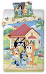 Brandmac Bluey Family Home gyerek, ovis ágyneműhuzat 100×135cm, 40×60 cm BRM022744 (BRM022744)