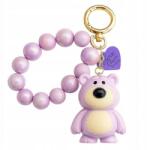 Ecarla Kulcstartó, gyöngyös, lila mackó gyöngyökkel BRL366FIO (BRL366FIO)