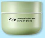 Milk Touch Pórusösszehúzó arckrém kollagénnel Green Apple Pore Collagen Cream - 50 ml
