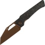 Kansept Egress Rose Gold Coated CPM S35VN Shred Carbon Fiber K1033A3