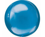 anagram Egyszínű gömb lufi 15" 38cm, Kék Orbz (LUFI358436)
