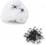  Hrpa 300g pókháló Halloweenre és 100db pók, dekoráció