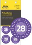 Avery-Zweckform Avery időjárásálló öntapadó plakett Vinyl 2028 év-hónapokkal Ø 30 mm - lila (6944-2028)