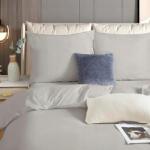 Spod Igły i Nitki Szatén ágyneműhuzat 160x200 taupe bézs egyszínű I24 (POŚCIEL KOMPLET 160X200 SATYNA BAWEŁNIANA)