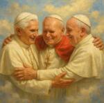 NORIMPEX - Puzzle Tablou Diamant: Întâlnirea papilor 30x40cm - 1 - 39 piese