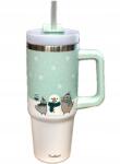 MPM Thermo bögre szívószállal Pusheen 900 ml türkiz menta (5903151078629)