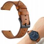 Best Accessories Elegáns Bőr Szíj Okosórához 20MM Barna Ajándék Bőr (1079)