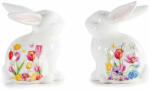 Decorer Set 2 figurine Iepuras portelan multicolor cm 9, 5 x 6, 5 x 12 H (A72.15.19)