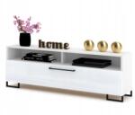 Krak Meble Rtv szekrény Komód Play Open fehér fényes lábak (111125100110)