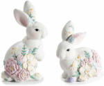 Decorer Set 2 figurine Iepurasi Paste polirasina multicolora 7, 5 x 5, 5 x 12, 5 H (A55.40.40)