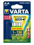 VARTA Újratölthető akkumulátor, Aa (ceruza), 2x2100 mAh, előre feltöltve, Varta "Longlife Acc (56706)