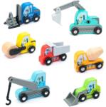 UMU Toys Set de vehicule constructii din lemn pentru trenulete Umu Toys (UM_1255) Trenulet