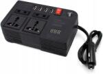  Feszültségalakító 12V-RÓL 220V-RA 300W Biztosítékok 4 Usb Eu Uk Us Pl
