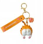 Ecarla Narancs Színű Édes Macska Kulcstartó BRL275 (5903678554774)