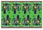 Procos Пластмасова покривка за маса Minecraft 120 x 180 cm
