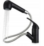 Maibang Fekete Konyhai Mosogató Csaptelep Kihúzható Kifolyócső 2 Üzemmód Csaptelep 2F (K0775-2)