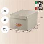 Leitz Tárolódoboz "Puro", homokbézs, M-es méret, 2 db/csomag, Leitz 61490012 (61490012)