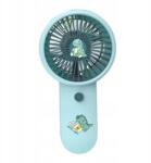 Mini kézi összecsukható ventilátor P23 Kék Dinu matricákkal (0001111)