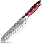 HARAHU Cuțit de bucătărie din oțel Damasc MI-20175 - Santoku KP20175