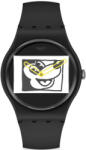 Swatch Ceas Swatch, Keith Haring Mickey Blanc Sur Noir SUOZ337 Ceas