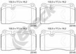 BRECK set placute frana, frana disc BRECK 25145 00 551 00 (25145 00 551 00)
