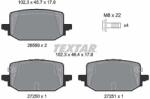 TEXTAR set placute frana, frana disc TEXTAR Q+ 2658903 (2658903)