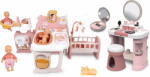 Smoby Set masă de toaletă cu căsuță mare și păpușă My Beauty Dressing Table Smoby cu scăunel și pudră pentru față (SM320257-3)