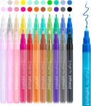 Intrend Set markere acrilice, Intrend, 22 culori, 0, 7mm, Rezistente la apa (4260654230222)
