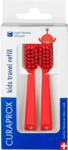 CURAPROX Kids Travel szett, piros csere, 2 darab