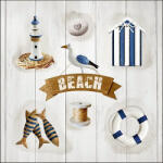 Ambiente Beach Elements Papírszalvéta 33X33cm, 20db-os - fizz