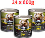 Spirit of Nature Dog konzerv Strucchússal 24x800gr