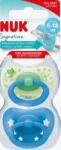 Nuk Signature szilikon cumi 6-18hó 2 db (fiú) (10176321) (10176321)