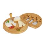 Relaxdays Platou de brânzeturi Relaxdays din bambus cu set de 4 tacâmuri (10085761) Tava