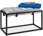 Relaxdays Bancă elegantă Relaxdays cu tapițerie din catifea (10069907) Pantofar