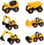 Relaxdays Vehicule de construcții Relaxdays pentru copii, set de 6 piese (10077200)